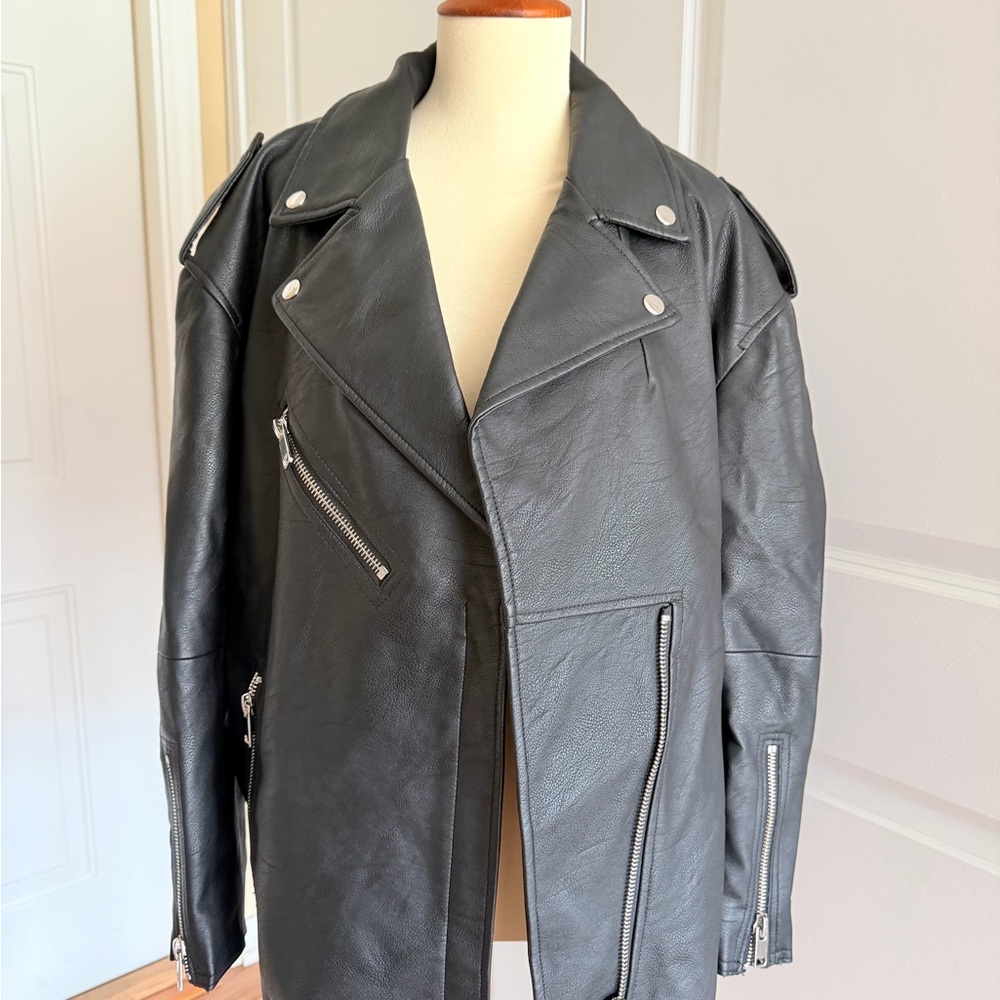 Zara Black Jacket with Mustard Sherpa Lining